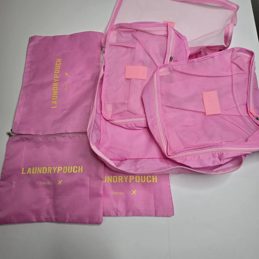 Pink Garment‎ Bag Set for Travel and Home